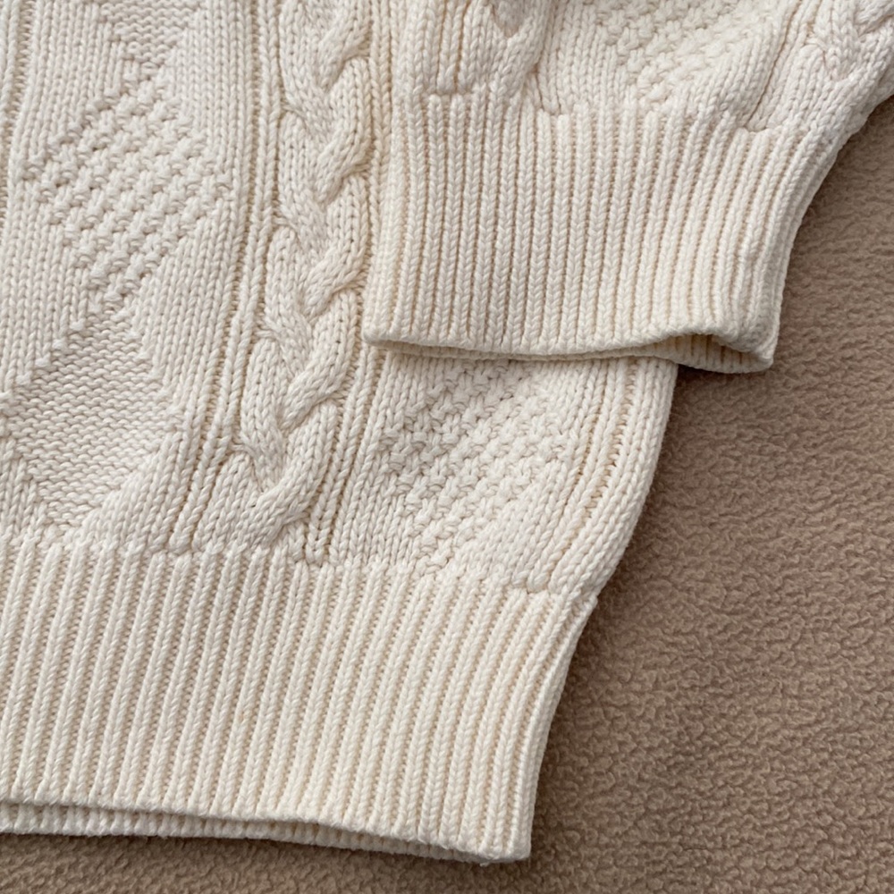 Spectacular JACK NICKLAUS V-Neck UNISEX Ivory Sweater ⛳️ - Picture 3 of 8